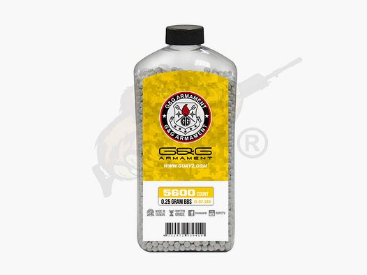 Perfect Airsoft BB`s 0.25g (5.600 Stück) diameter 5,95mm - Weiß