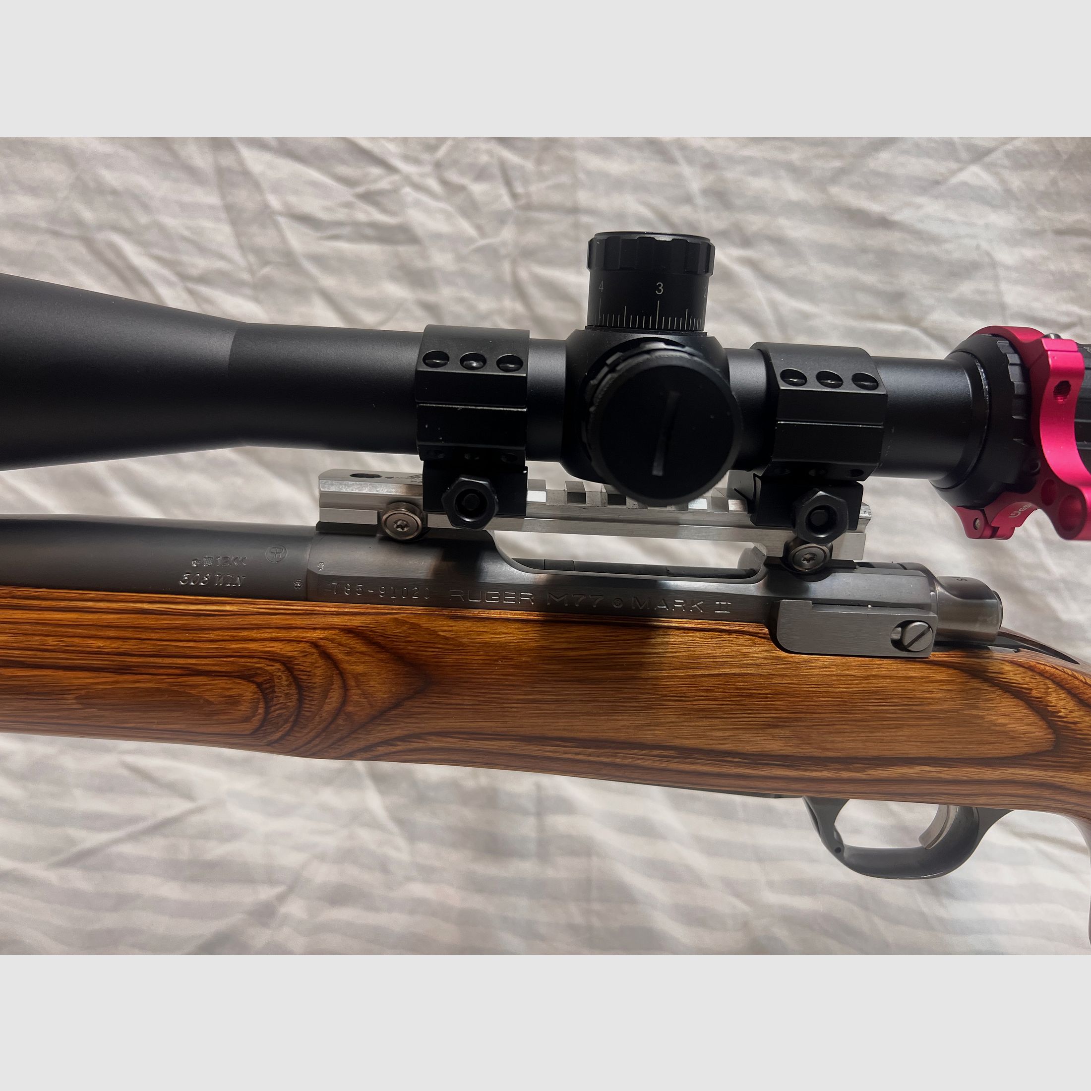 Ruger 77 .308 with scope in like-new condition