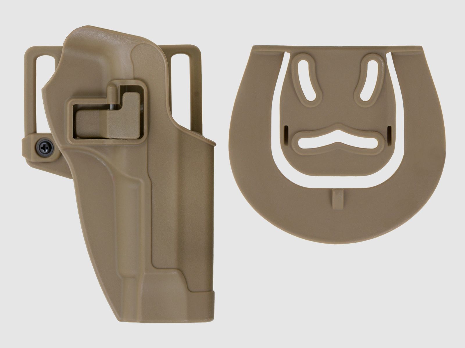 Quick-Draw Pistol Holster with Locking Mechanism for M9 - Tan [CS]