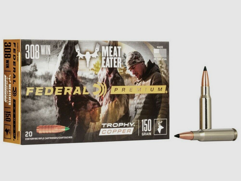 Federal 150grs Trophy Copper 20PCS .308Win