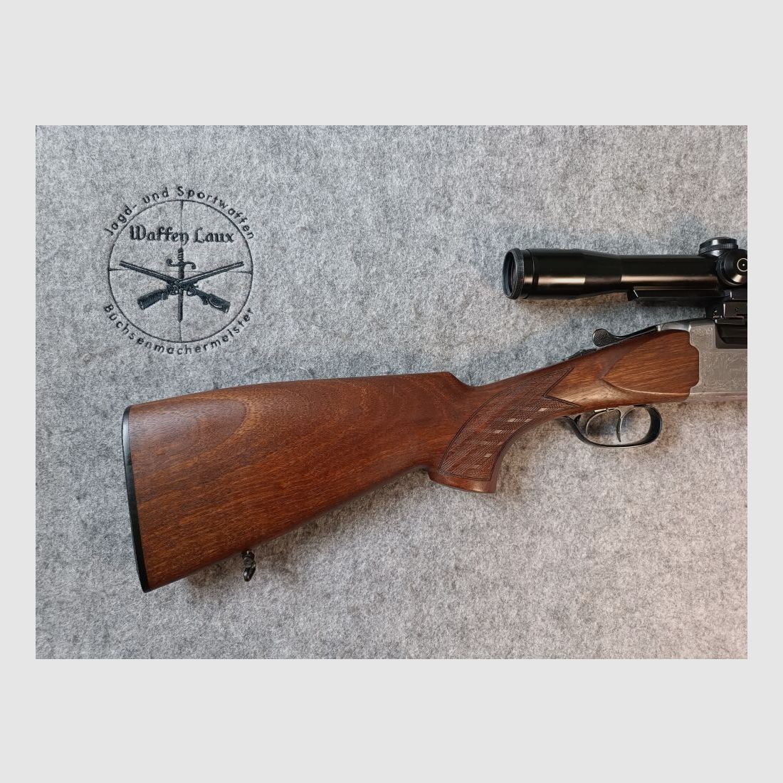 Fusil à deux coups IFFLI-Kettner avec lunette Schmidt & Bender 6x42
