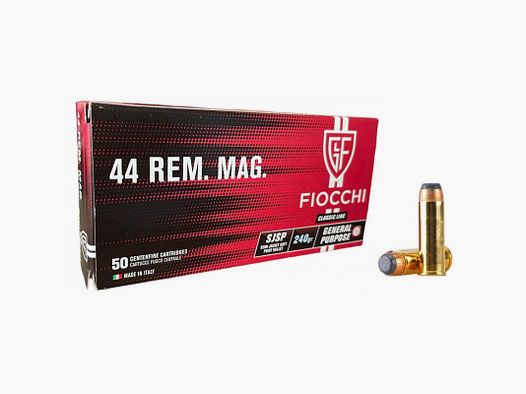 Box mit 50 Patronen - Fiocchi - Kal.44 Mag - 240Grs - SJSP