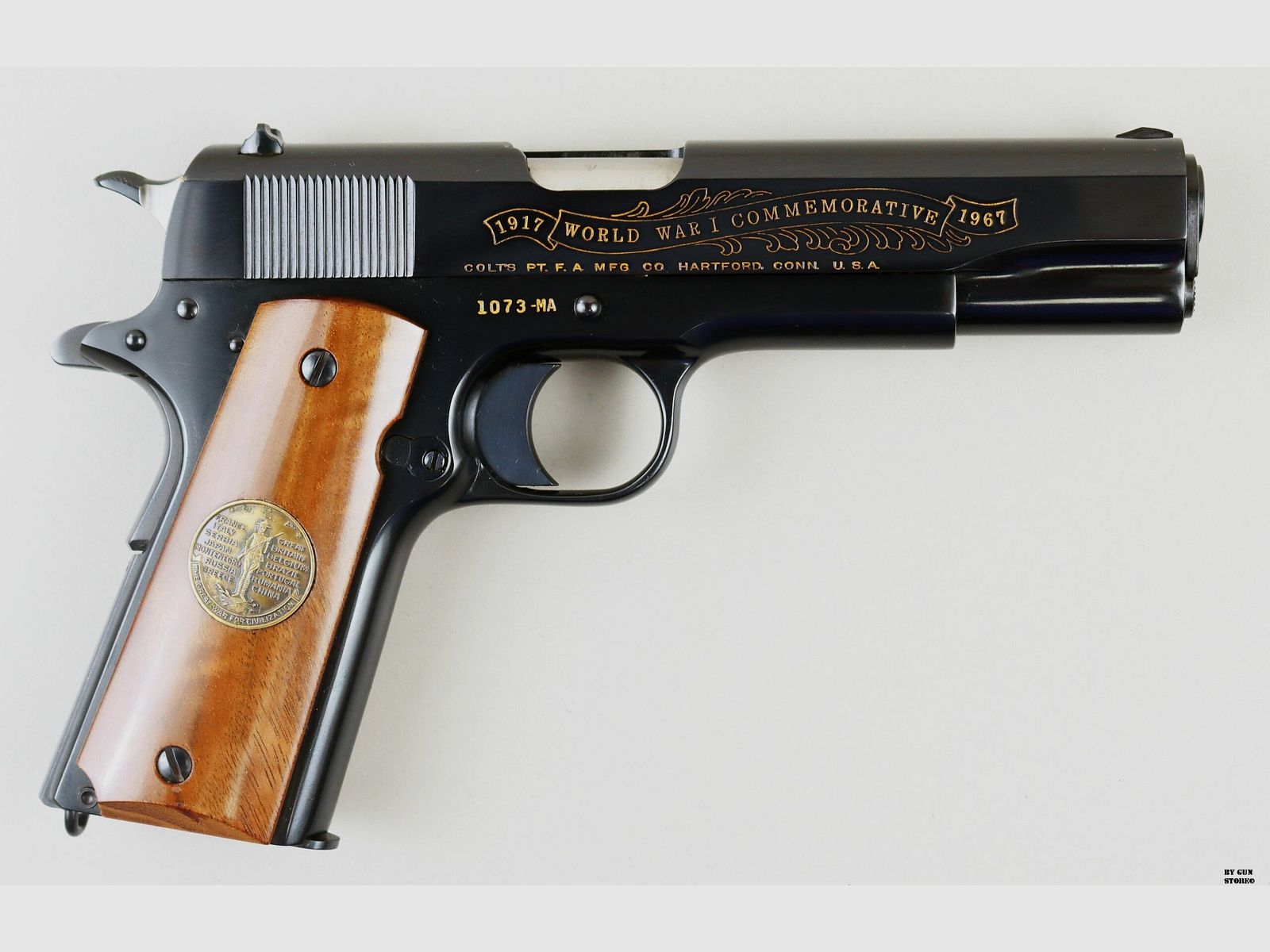 Colt pistool model 1911 Meuse Argonne Commemorative kal. 45 ACP matr. 1073MA, afbeelding 3 van 11