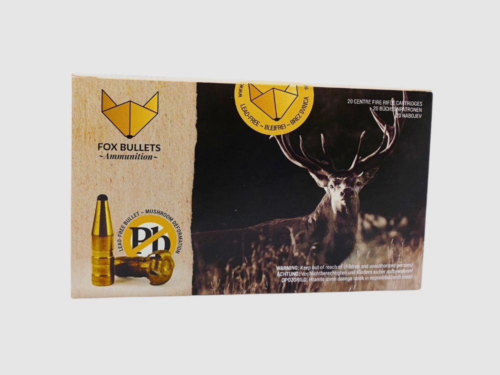 Fox-Bullets .308 Win. 8,4g/130gr Büchsenpatronen Bleifrei