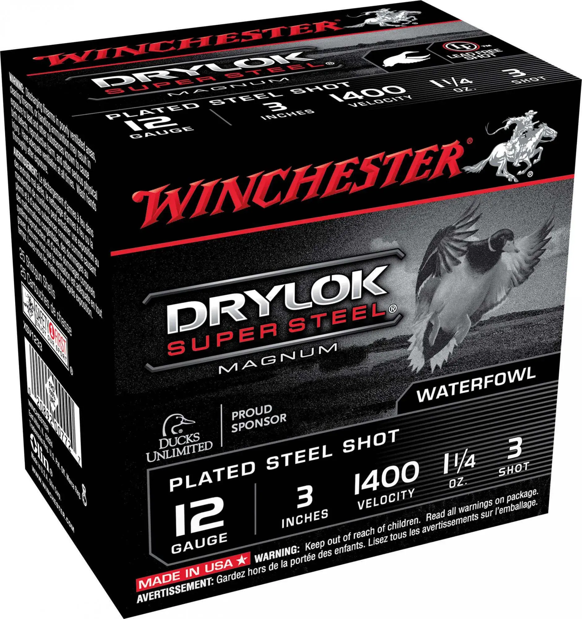 Cartouche Winchester Drylock Acier Nickelé Calibre 12/70, image 2 sur 4