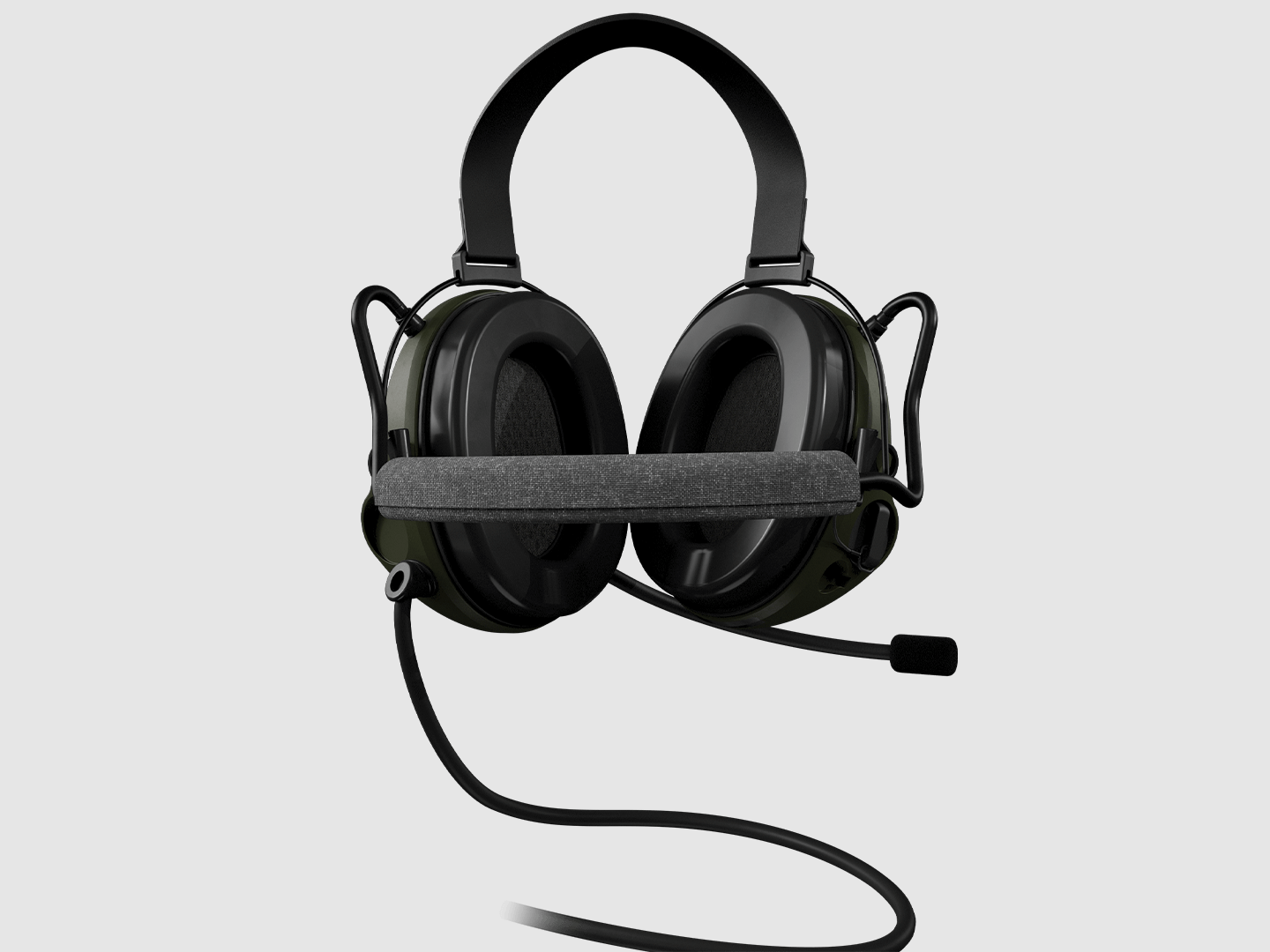 Sordin Supreme T2 CC earmuffs, neckband, green cups, foam inserts 304006-20P, image 3 of 3