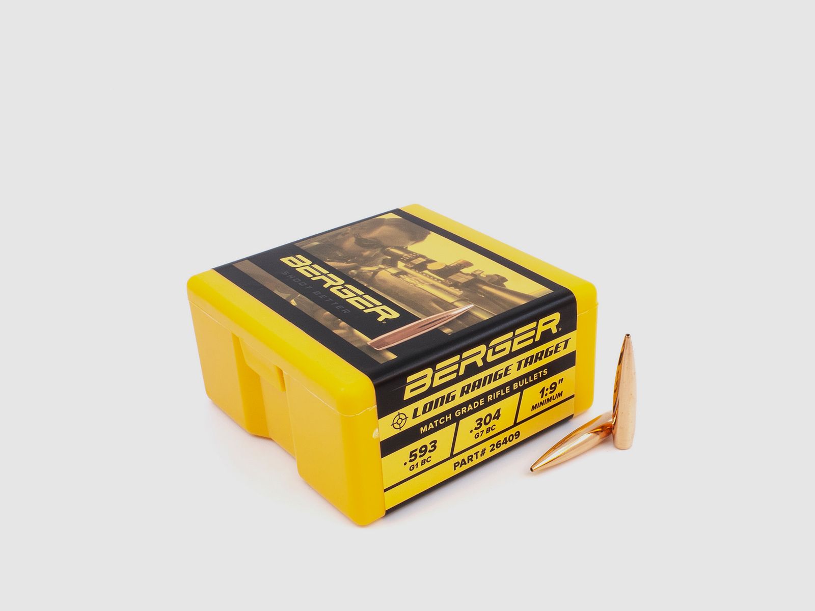 Berger Bullet 6.5mm/.264 Long Range BT Target 140GR 100 Pieces
