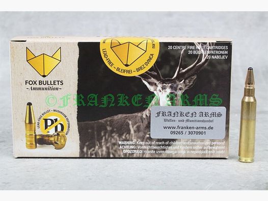 Fox Bullets Classic Hunter .223 Rem. 55gr. 3,6g 20 Stück Staffelpreis