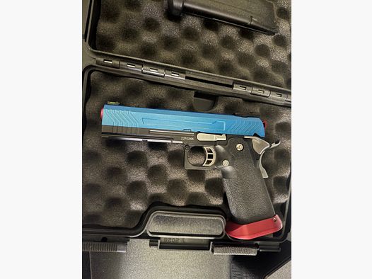 AW Custom HX1105 HiCapa GBB - Blue/Red