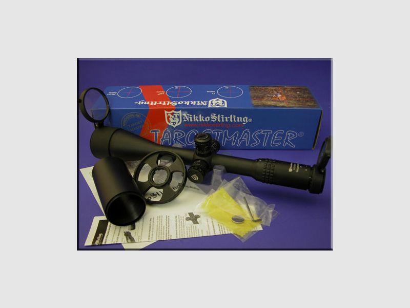Nikko Stirling TARGET-MASTER 6-24x56 scope: FT illuminated