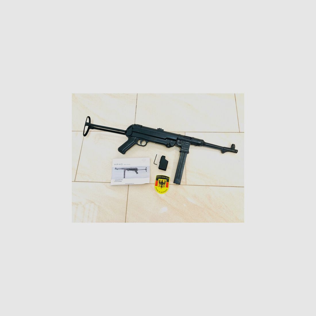 ••• GSG MP40 Schreckschuss Maschinenpistole / 2. Generation / PTB 987 / Zubehör / OVP •••
