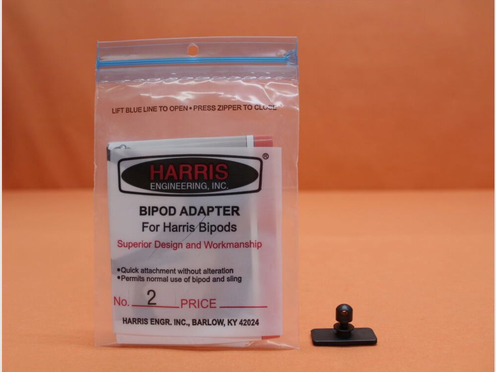 Harris Harris Adapter No.2: Riemenöse 9mm M5 mit rechteckiger gerader Platte