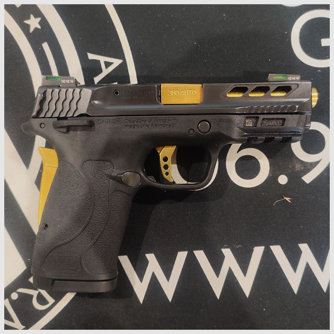 Pistola S&W M&P 380 Shield M2.0 Performance Center Gold Ported Barrel usato, immagine 4 di 7