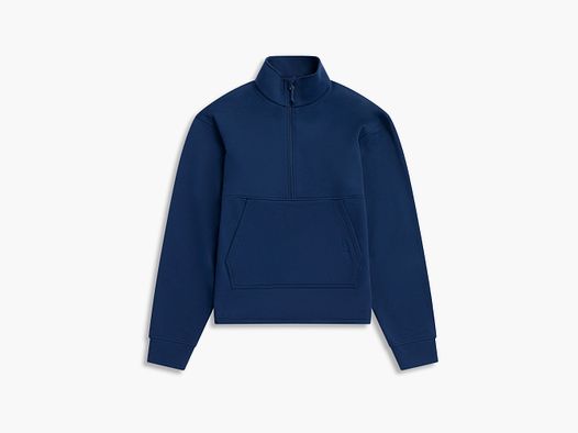 Bergans Midtli Midlayer Cropped Half-Zip Pullover Damen Navy Blue XS