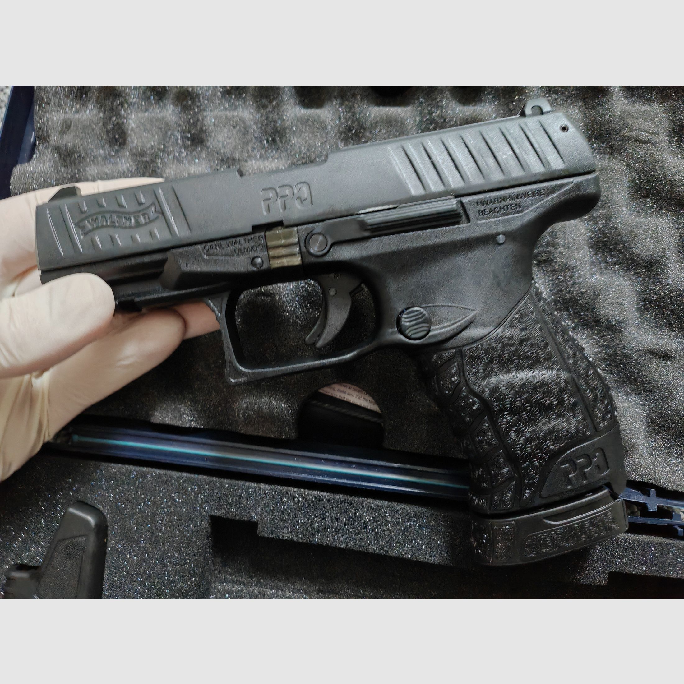 Umarex Walther PPQ NAVY Kit mit Original Walther-Koffer| 9mm P.A.K. Schreckschuss |NEUwertig