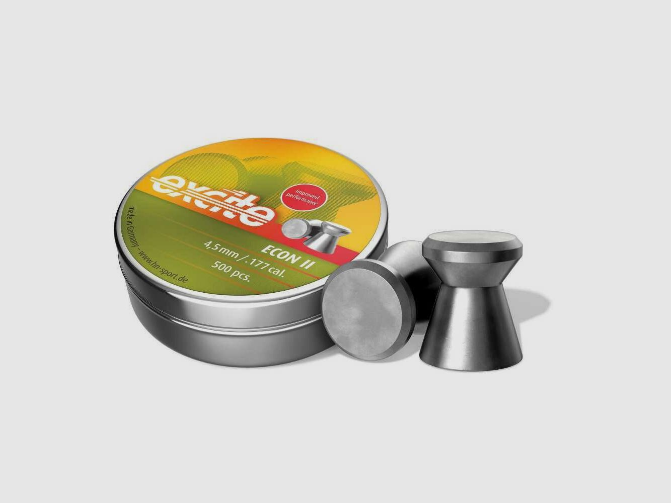 H&N Excite Econ 2 Vlakke Kop Glad 4,5mm / 0,48 g / 500 stuks