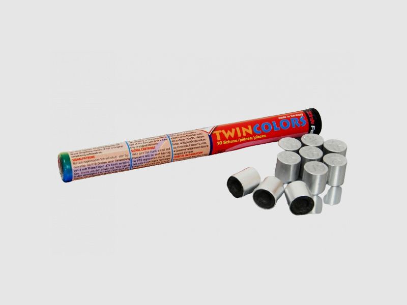 PYRO TWIN COLORS - 10 SCHUSS - 15 MM