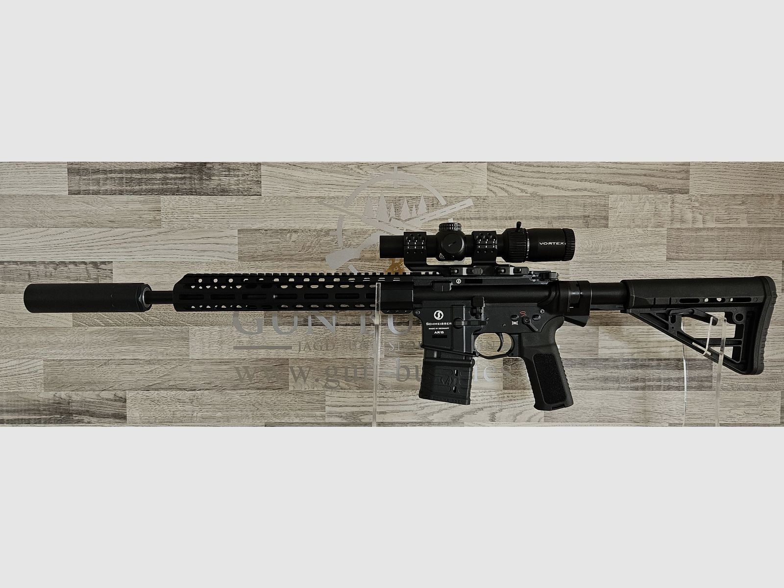 Schmeisser AR15 M4FL 14,5" Negro Cal. .223Rem con Vortex Strike Eagle + SD - Producto nuevo del comercio especializado