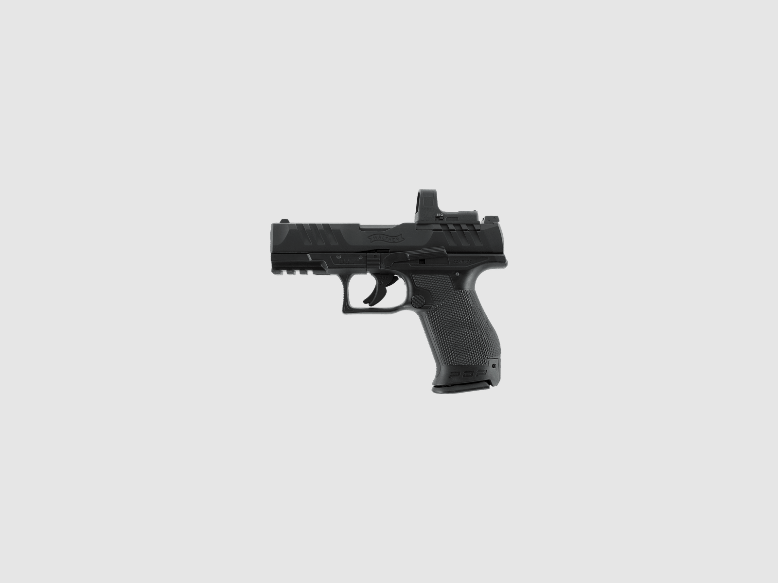 Walther PDP Compact 4" Set CO2 Airsoft Pistole Optics Ready in Schwarz | Umarex