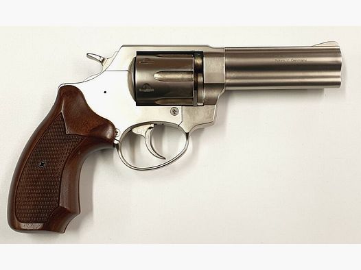 Röhm Schreckschussrevolver RG99N, Satin mit Holzgriffschalen, 9mm R.K., gebraucht