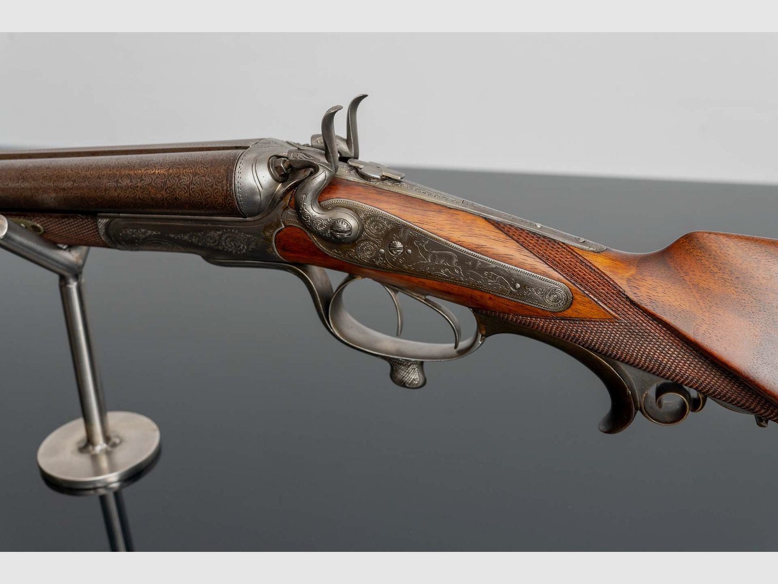Jos. Heinige fusil à chiens superposé avec canon de rechange, image 8 sur 12