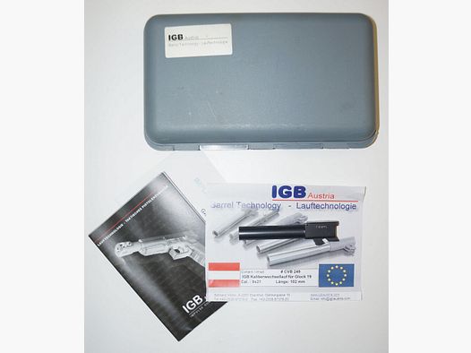 IGB Glock cañón intercambiable IGB para pistola Glock 19C en calibre 9x21 Incl. accesorios