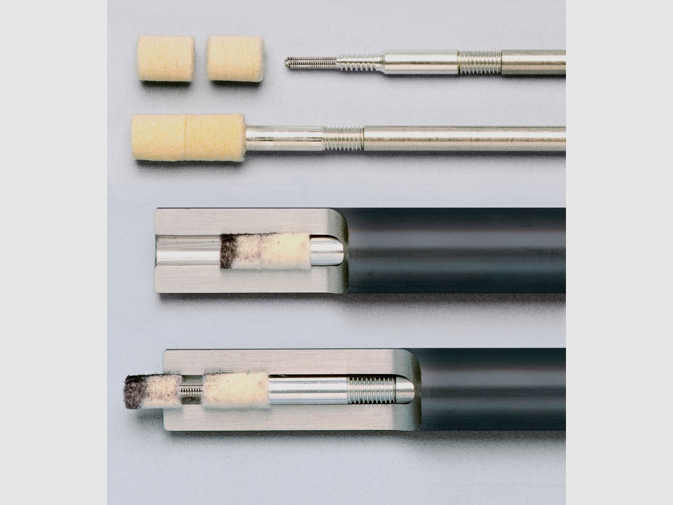 VFG 361314 Aluminium Putzstok Fun Line Kaliber .22 tot 6,5 mm 3-delig