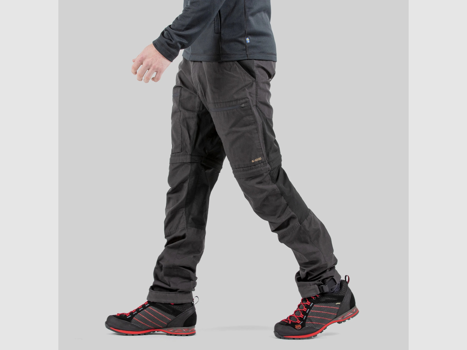 FJÄLLRÄVEN Abisko Lite Trekking Zip-off M Lang Zand- Tarmac