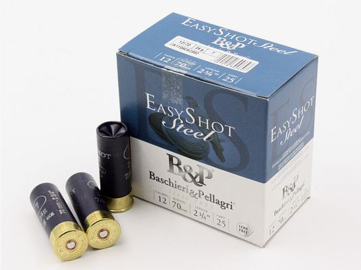 Baschieri + Pellagri, 12/70, Easy Shot Steel Nr. 7 / 2.5mm, pallini in acciaio, 24 g, 25 pz.