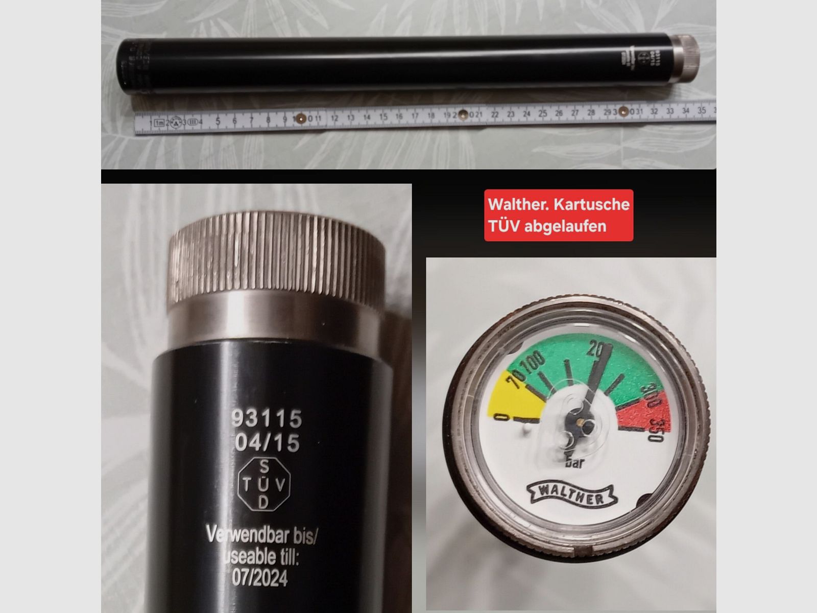 Pressluftkartusche Walther