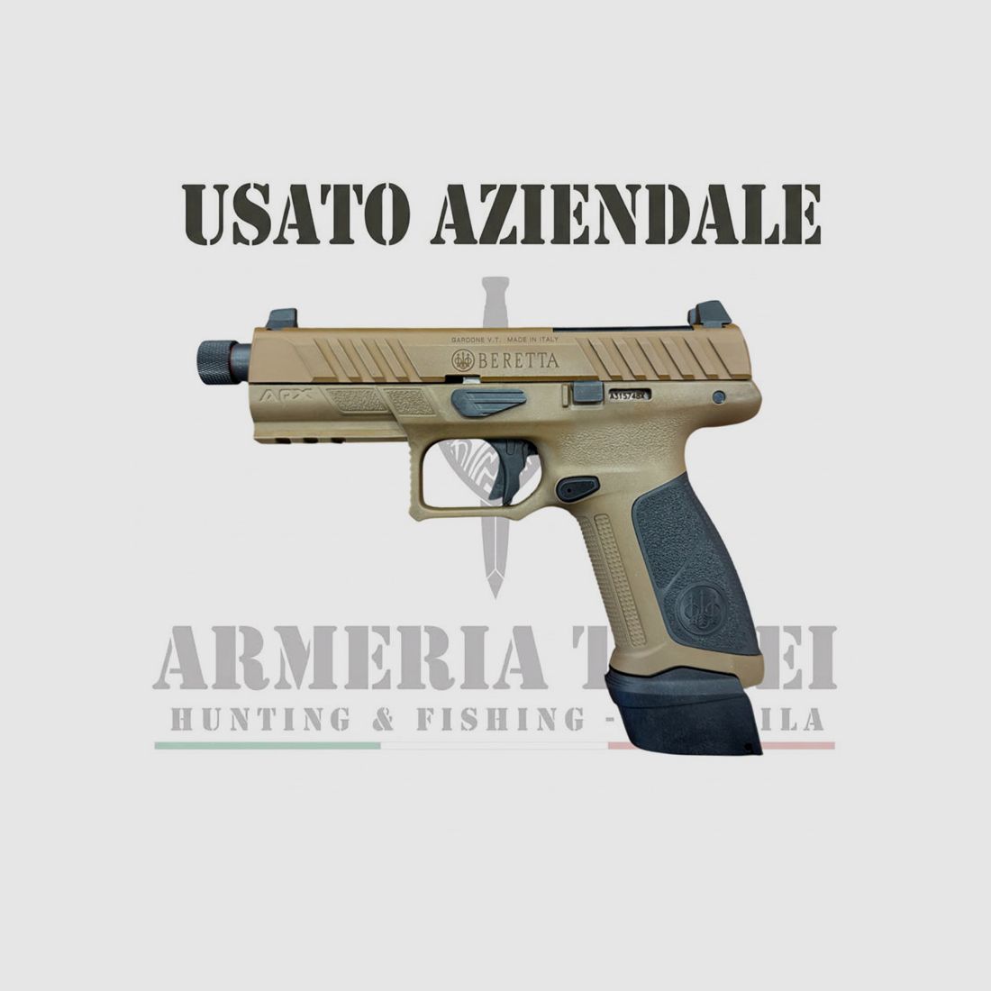 USATO – PISTOLA – BERETTA MOD. APX A1 TACTICAL FDE cal. 9×19, immagine 1 di 4