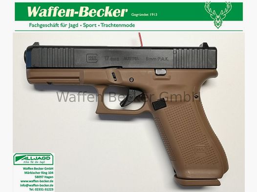 Glock 17 Gen.5, 9mm P.A.K. Black-Coyote French Edition (limitiert!)