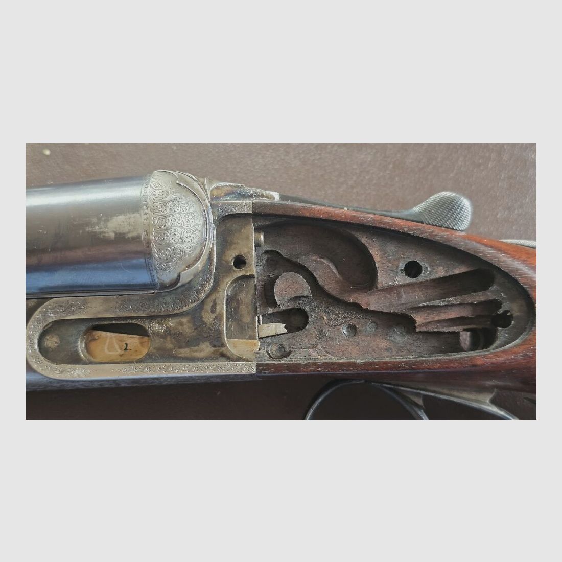 Joseph Lang & Son, LTD., Jaseph Lang Back Action Barlock Sidelock Ejector, image 7 of 10
