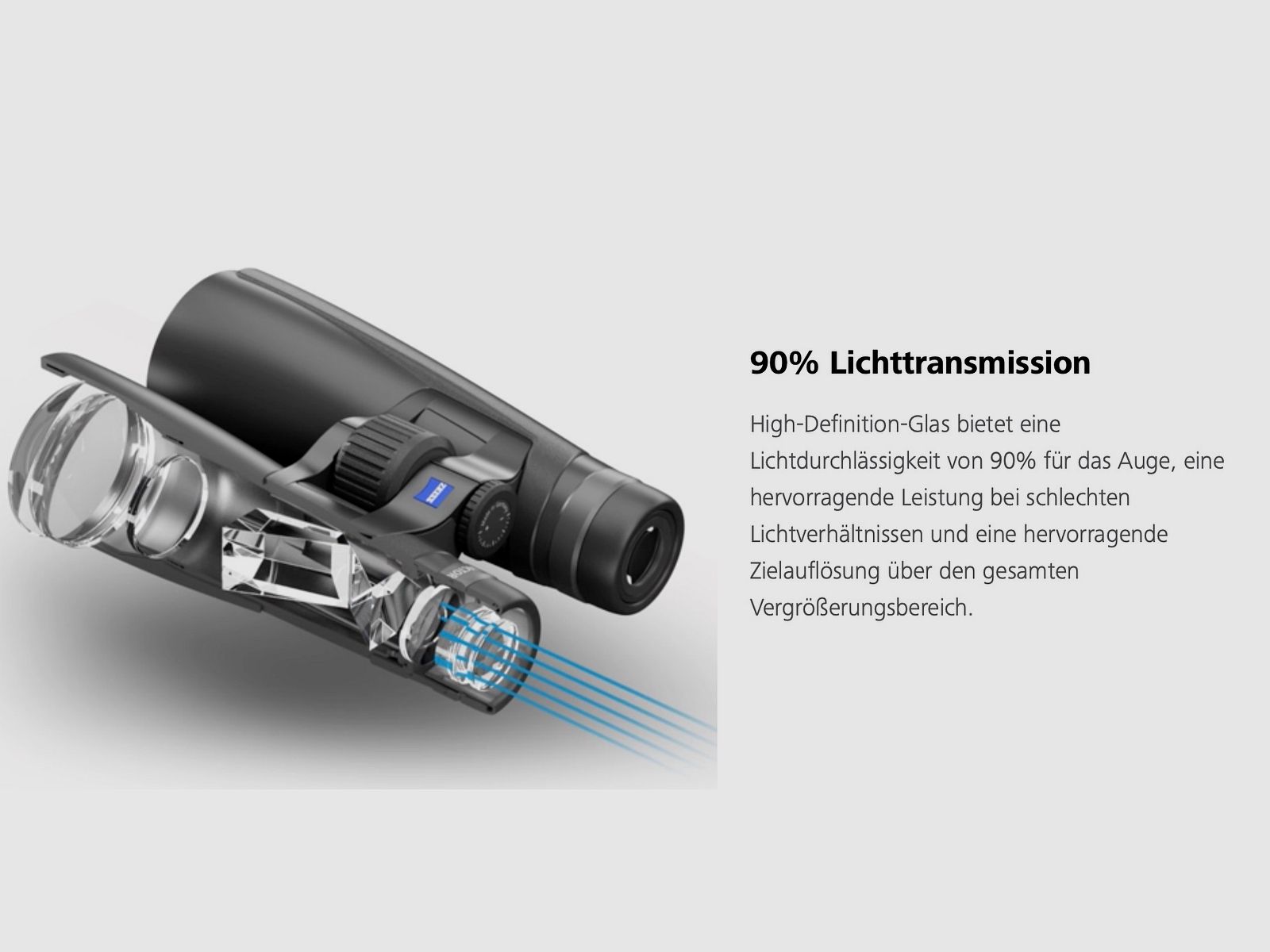 ZEISS Conquest HD 8x56 Fernglas mit Tragriemen Tasche und Stativadapter