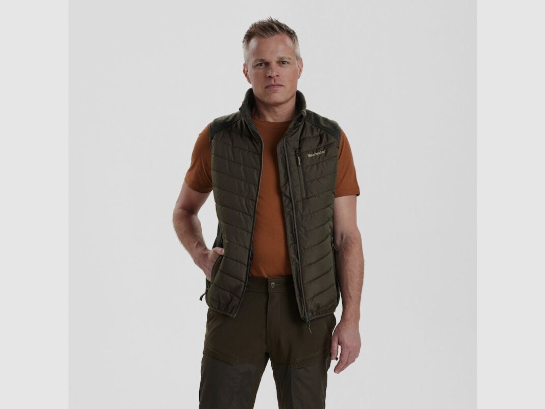 Deerhunter Herren Weste Moor Wattiert mit Strick