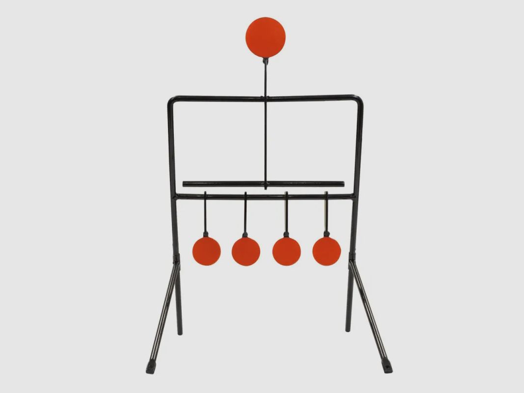 Kippziel, 5 orange Ziele Ø3,8cm und 5cm 25x40cm, Bild 1 von 3