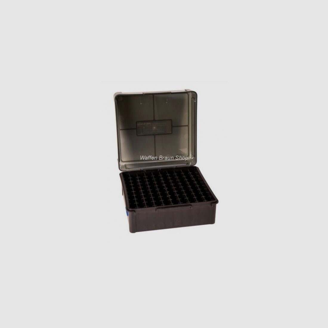 Frankford Arsenal Munitionsbox #1001 mit Scharnier für 100 Patronen 9mm Luger