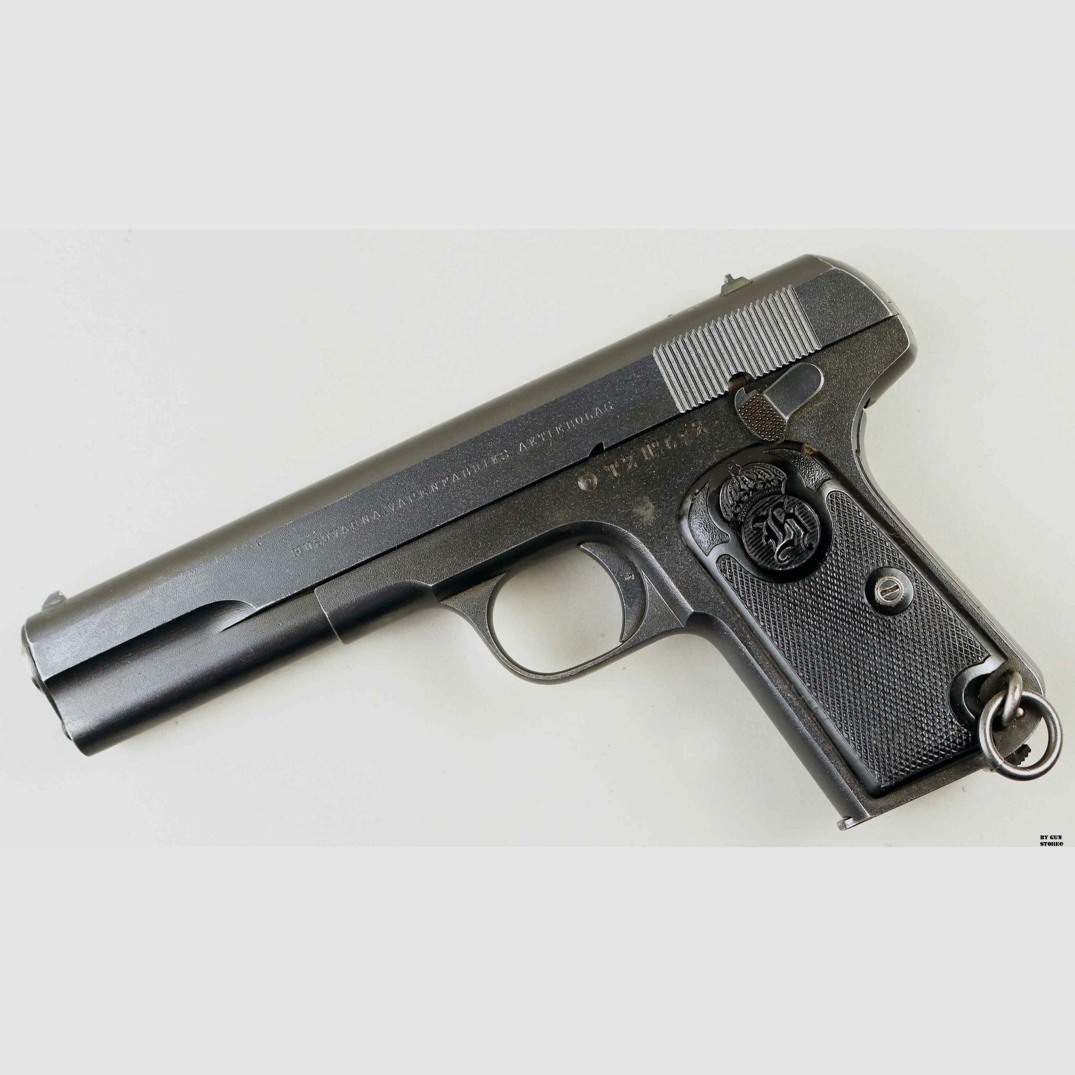 Pistola Husqvarna mod. M/07 cal. 9mm Br. Long matr. 41396, immagine 2 di 12