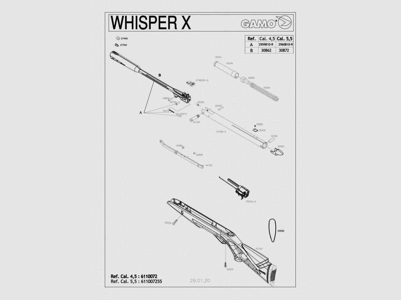 29280 - Gamo Anschlagschraube Whisper IGT 19,9J 4,5 mm, Bild 1 von 2
