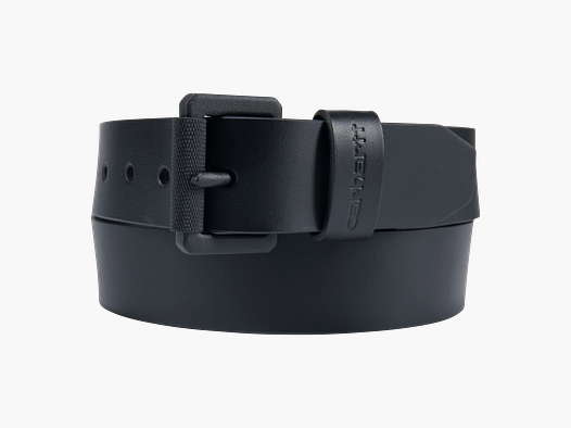 Carhartt Bridle Leather Roller Buckle Belt Men Black/Black 44W