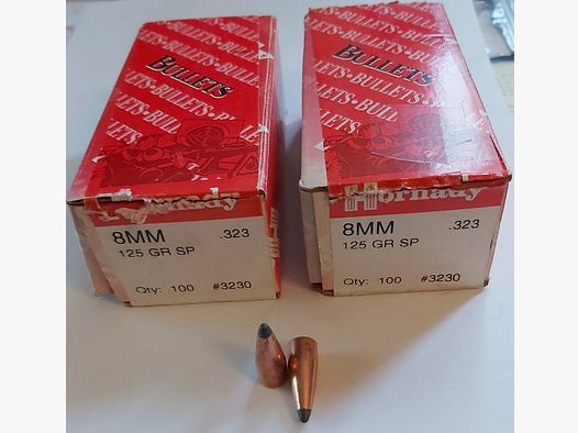 .323 Hornady 8 mm 125 gr SP 167 St #3230