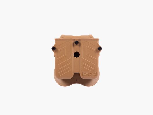 CYTAC Universal Double Mag Pouch R-Defender 9mm .40 .45 Khaki