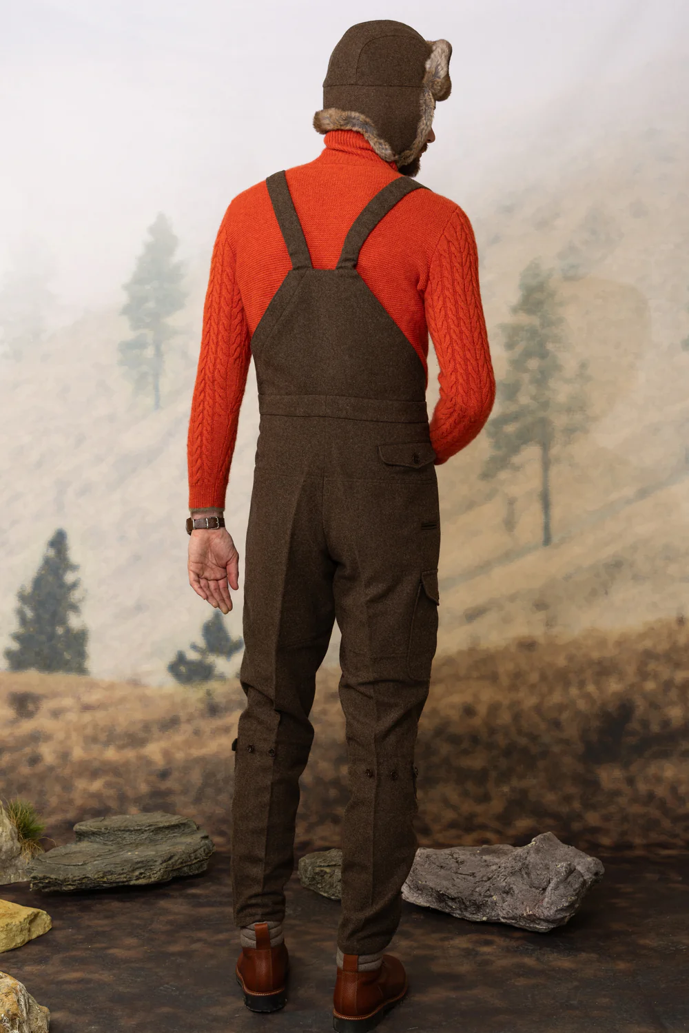 Pantaloni Loden Habsburg con Coniglio di Velluto Wallsee in Marrone, immagine 2 di 4