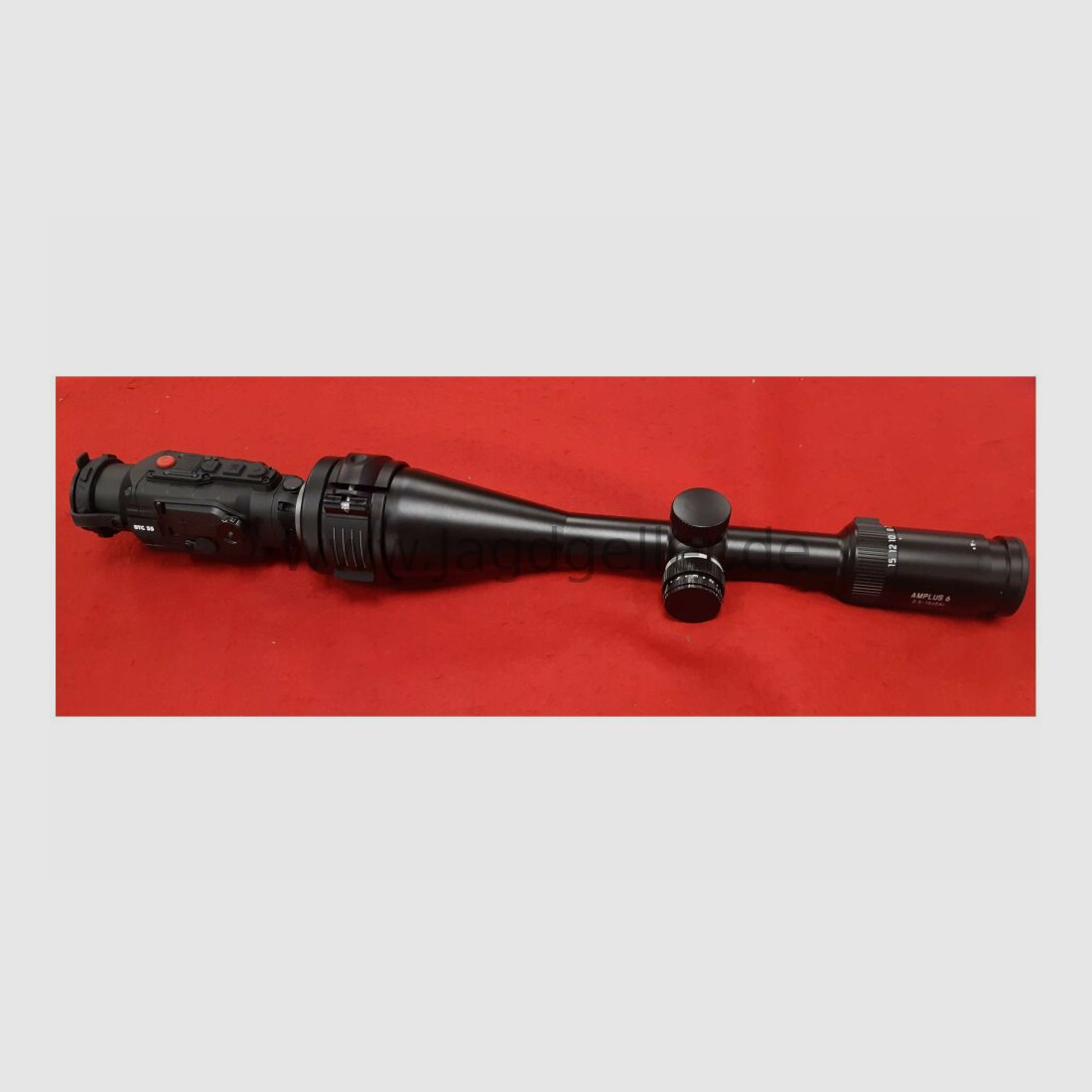 Leica Amplus 6 2,5-15x56i-Zielefernrohr + Burris BTC35 + Smartclip-Adapter