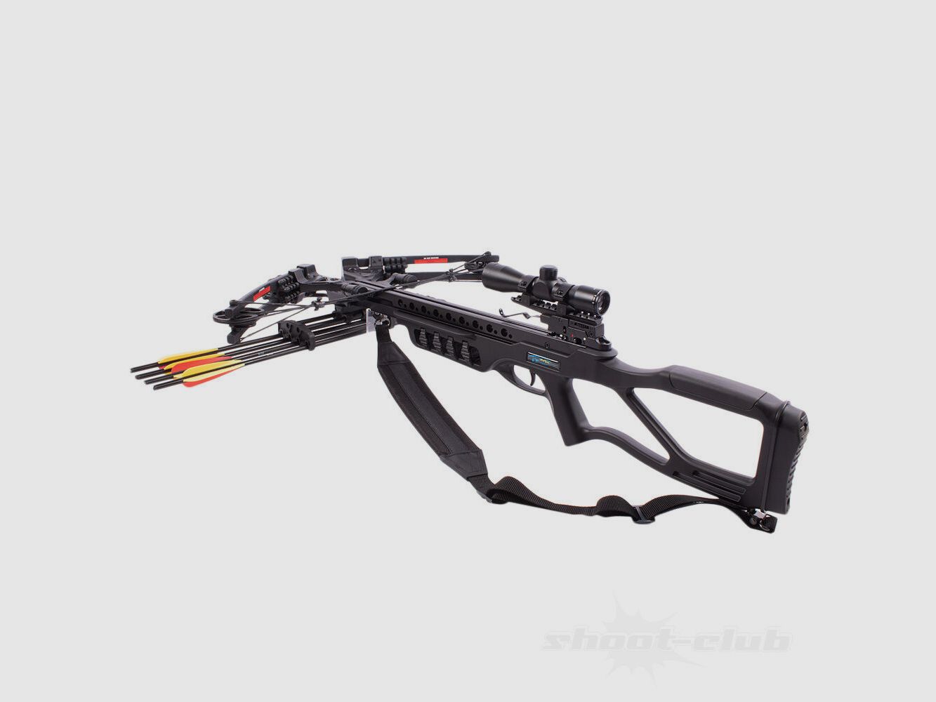 Man Kung Fighter Compound Crossbow SET 185lbs / 370fps / Noir
