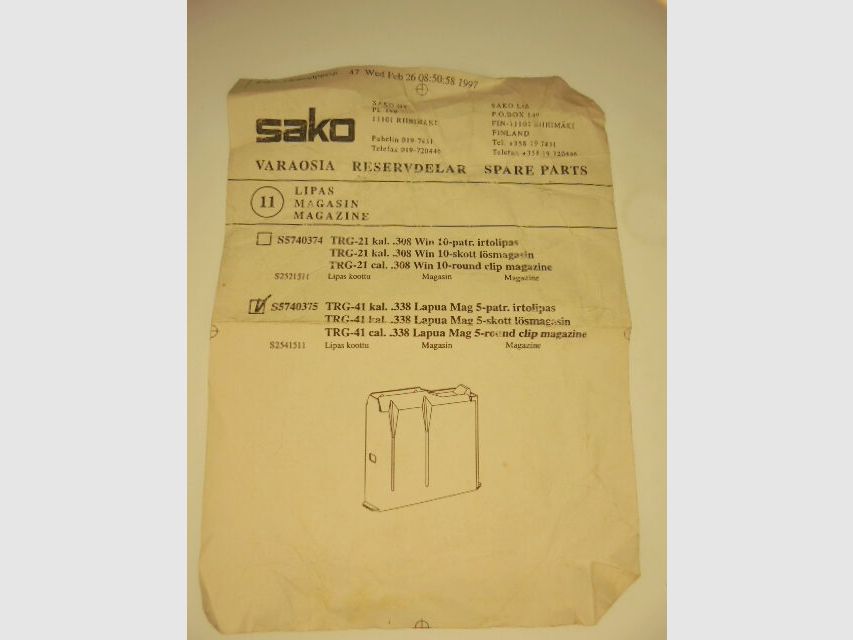 Magazin SAKO TRG 42 Kaliber 338 LM, Bild 7 von 7