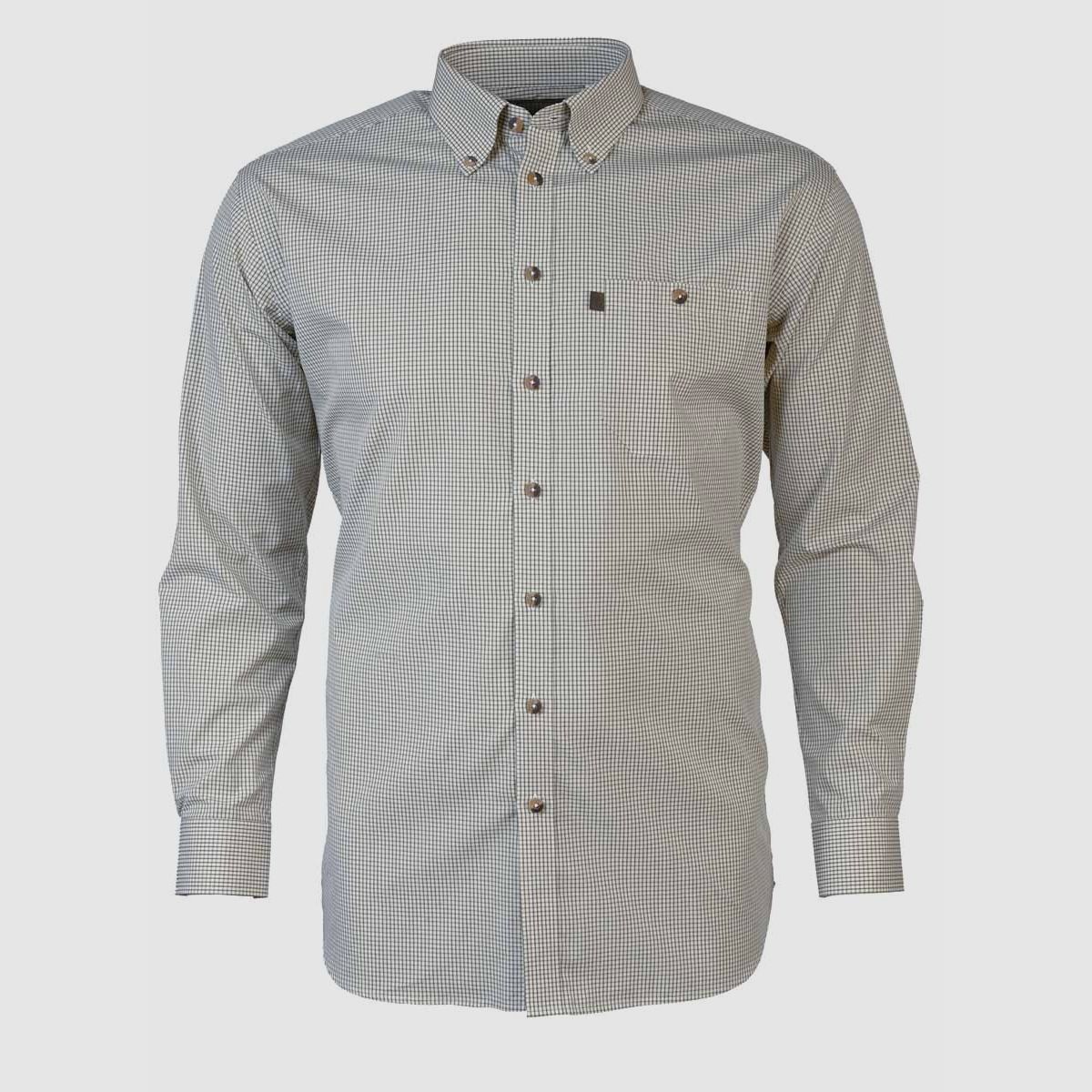 Böcker Hemd Easy Care Comfort Fit Olive kariert