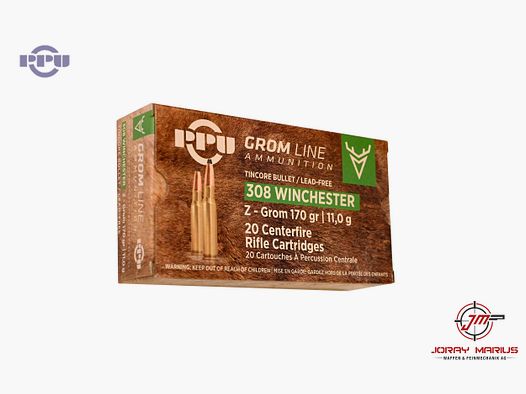 .308 Win PRVI Partizan Z-Grom 11.0g 170gr