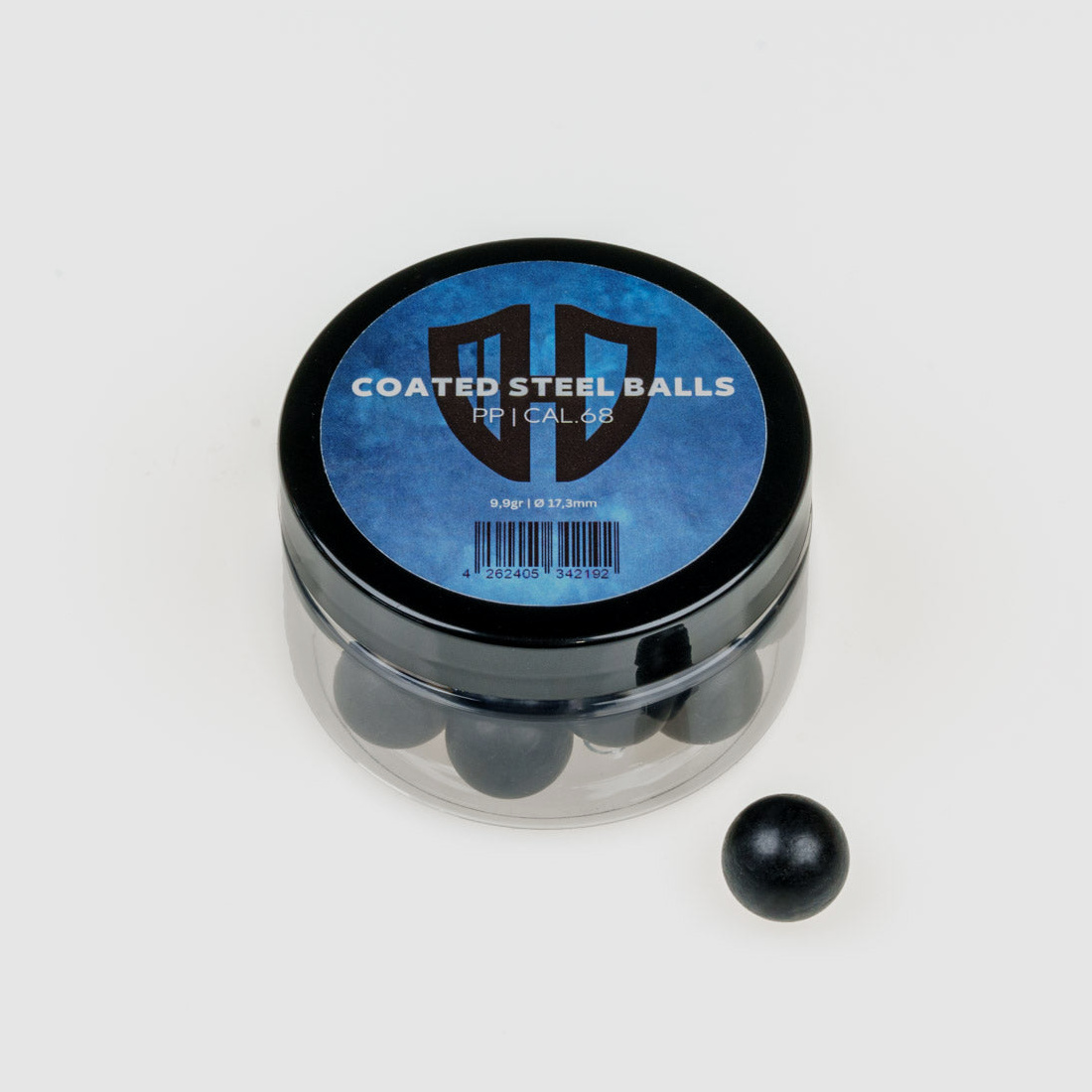 20 x COATED STEEL BALLs | 9,9g | Stahlkern mit Kunststoffmantel | 17,3mm | HDR68 | HDS68 | HDX68 | HDB68 | AEA Zeus Cal.68 | Cal.68