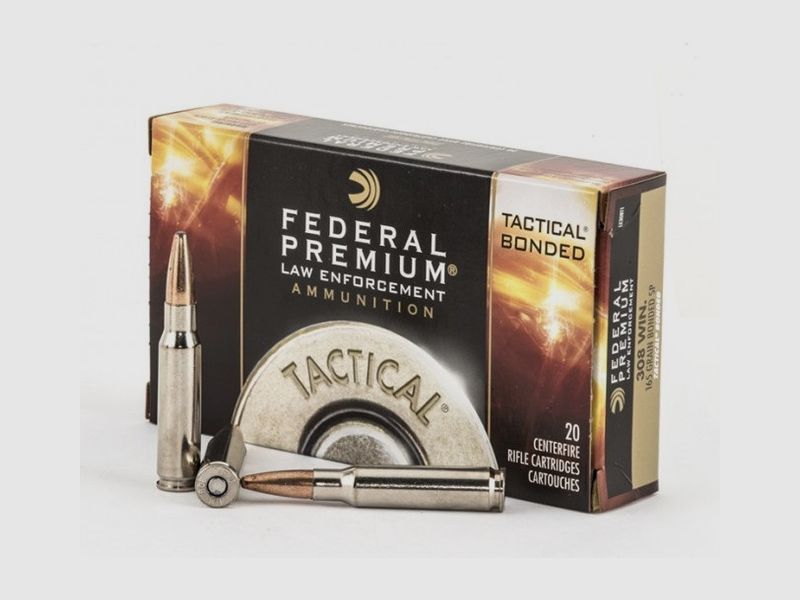 Federal Tactical Bonded Law Enforcement .308 Win. 165GR BSP 20 cartucce